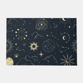 HimmelsSun und Mond Fußmatte