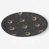 HimmelsSun- und Mondmuster Pappteller (Schrägansicht)