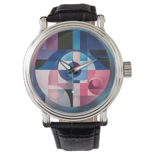 Himmelssymmetrie: Geometrische Formen, Blues und R Armbanduhr