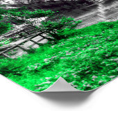 Himmelstor: grüner Farbenschlag Poster (Ecke)