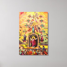 Himmelstor Jesus umarmt von Engeln