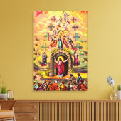 Himmelstor Jesus umarmt von Engeln Leinwanddruck (Insitu (Wohnzimmer))