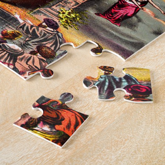 Himmelstor Jesus umarmt von Engeln Puzzle (Seite)