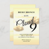 Himmelstraumwolke neun Vintag Save the Date (Vorne/Hinten)