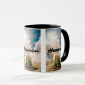 Himmelstreppe Zwei-Tone-Tasse Tasse (VorderseiteRechts)