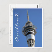 Himmelsturmblau Postkarte (Vorne/Hinten)