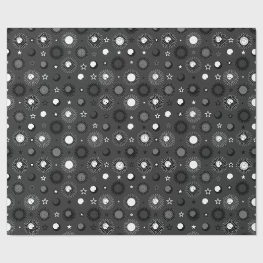 Himmelsuhr-Wrap-Geschenkpapier Geschenkpapier (Saum)