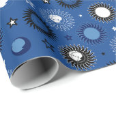 Himmelsuhr-Wrap-Papier Geschenkpapier (Rolleneckpunkt)