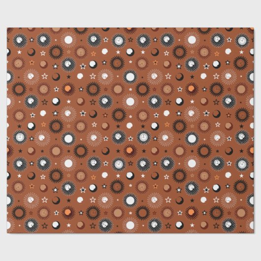 Himmelsuhr-Wrap-Papier Geschenkpapier (Saum)