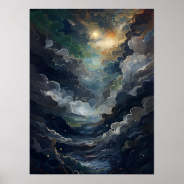 Himmelsurrealismus Vertikales Poster
