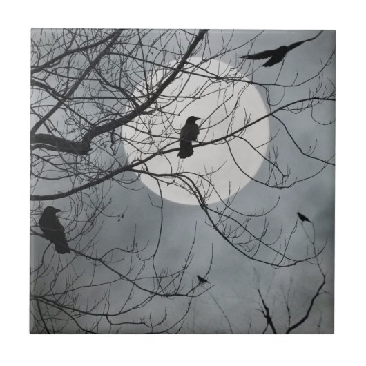 Himmelsvögel Keramik Tile Fliese (Vorderseite)