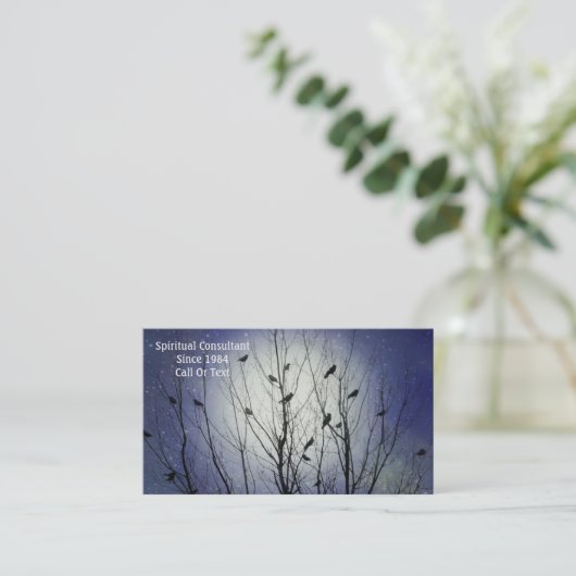 Himmelsvögel Visitenkarte (Stehend Vorderseite)