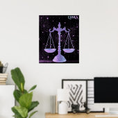 Himmelswaage – Astrologie-Kunst Poster (Heimbüro)