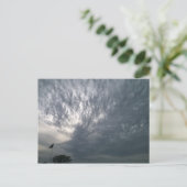 Himmelswache mit Flagge Postkarte (Stehend Vorderseite)