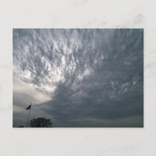 Himmelswache mit Flagge Postkarte (Vorderseite)