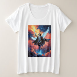Himmelswächter Krieger Erzengel Michael Große Größe T-Shirt