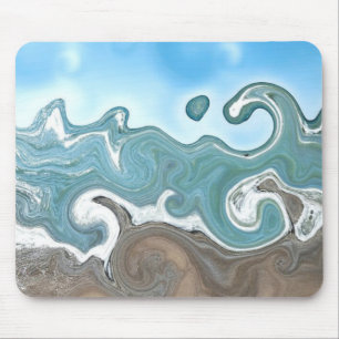 Himmelswellen und Sand Mousepad