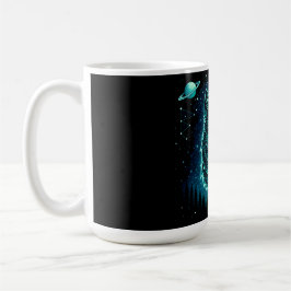 Himmelswolf – Kosmisches Heulen Wildlife Galaxie Kaffeetasse