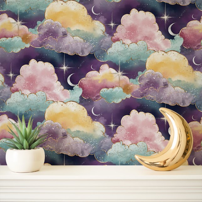 Himmelswolken und Sterne Tapete (Von Creator hochgeladen)