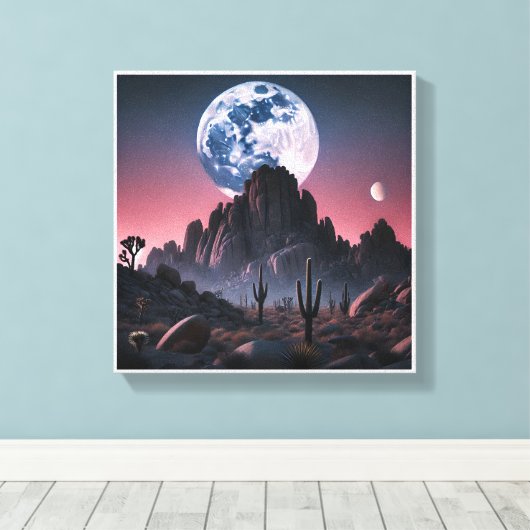 Himmelswüste Leinwanddruck (Insitu (Holzboden))