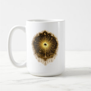 Himmelsymbol Sonne Mond Sakrale kosmische Balance Kaffeetasse