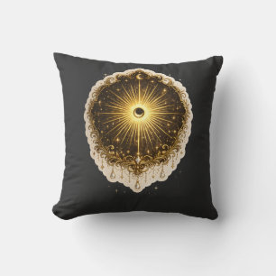 Himmelsymbol Sonne Mond Sakrale kosmische Balance Kissen