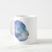 Himmelträume: Eine Erkundung der Wasserfarben Kaffeetasse (Vorderseite Links)