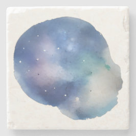 Himmelträume: Eine Erkundung der Wasserfarben Steinuntersetzer