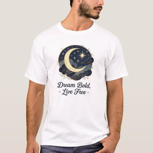 Himmelträume - Moon & Stars Inspiration T-Shirt (Vorderseite)