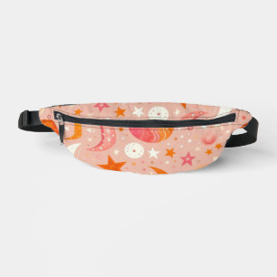 Himmelträume Orange und Rosa Bauchtasche