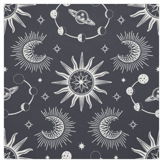 Himmelträume schwarz-weiß stoff (Muster)