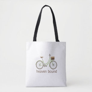 Himmelwärts Vintage-Fahrrad und Heißluftballon Tasche