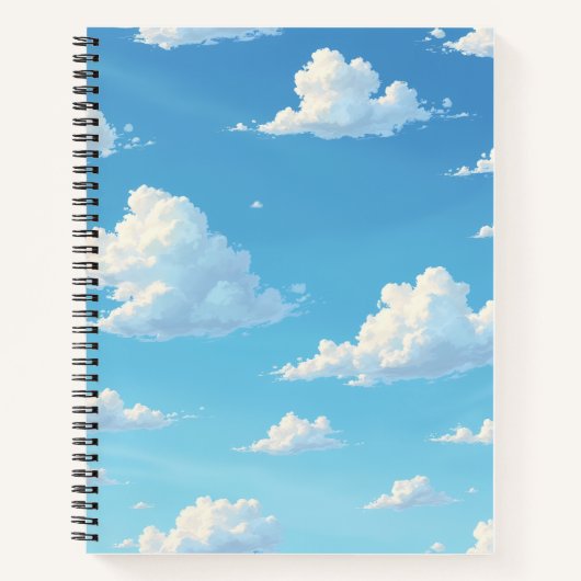 Himmelwolken Notizblock (Vorderseite)