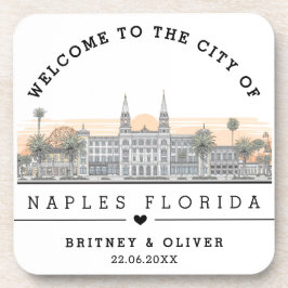 Himmelzeile von Naples Florida – Individuelle Hoch Getränkeuntersetzer