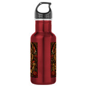 Himmliches männliches Sternzeichen Löwe-Design Edelstahlflasche (Vorderseite)