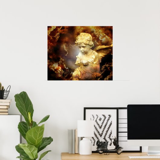 Himmlisch Angel Cherub Poster (Heimbüro)