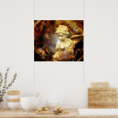 Himmlisch Angel Cherub Poster (Küche)