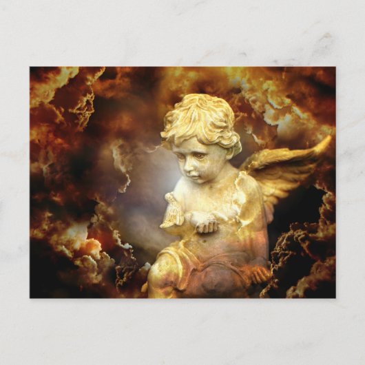 Himmlisch Angel Cherub Postkarte (Vorderseite)