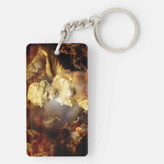 Himmlisch Angel Cherub Schlüsselanhänger (Rückseite)