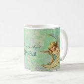 Himmlisch Angel Personalisiert Green Kaffeetasse (VorderseiteRechts)