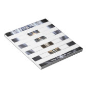 Himmlisch Angel Wing Cross Fraktal Art Notepad Notizblock (angewinkelt)