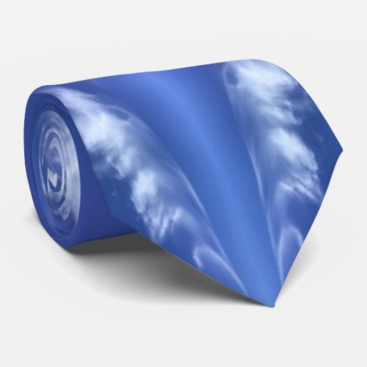 Himmlisch Angelic Clouds Foto Art Repeat Muster Krawatte (Gerollt)