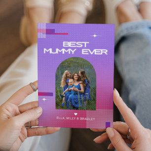 Himmlisch BESTE MUMIE ALLE ZEIT Muttertags-Foto Feiertagskarte