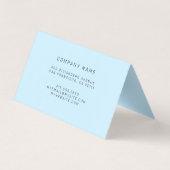 Himmlisch Blue Black Luxe Business Card Visitenkarten (Rückseite)