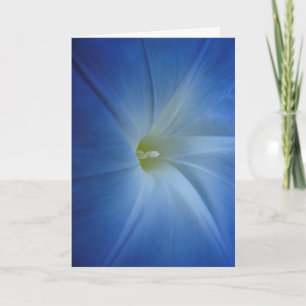 Himmlisch Blue Morning Glory Nah-Up Geburtstagskar Karte
