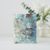 Himmlisch Blue Quarz Crystal Postkarte (Stehend Vorderseite)