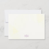 Himmlisch Feathers Boho Wedding RSVP Karte (Rückseite)