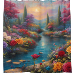 "Himmlisch Garden Stream" Duschvorhang