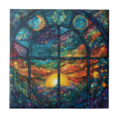 Himmlisch gestanzte Glasarmatur Fliese (Vorderseite)