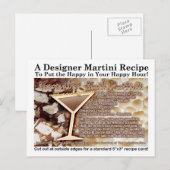 Himmlisch Hash Martini Rezept Postkarte (Vorne/Hinten)